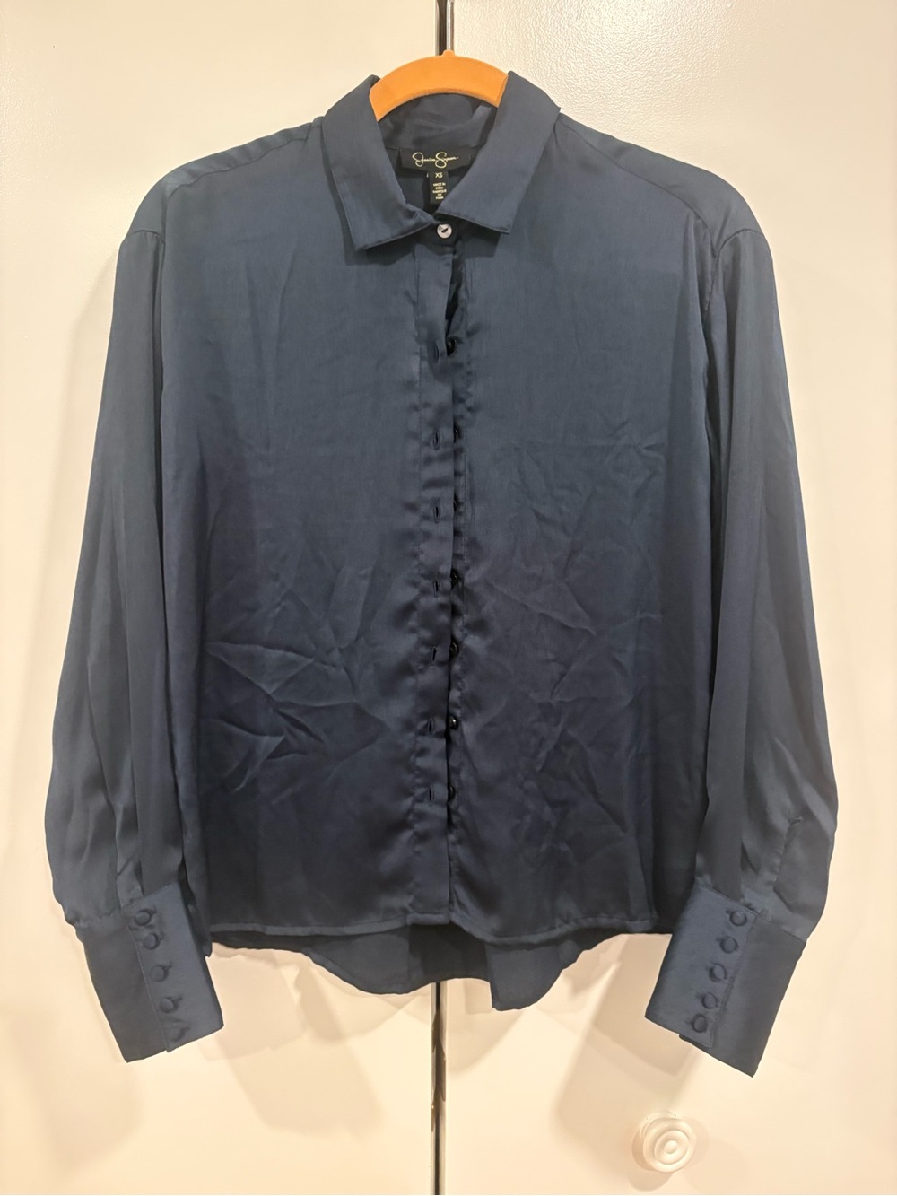 NWT Navy Jessica Simpson blouse